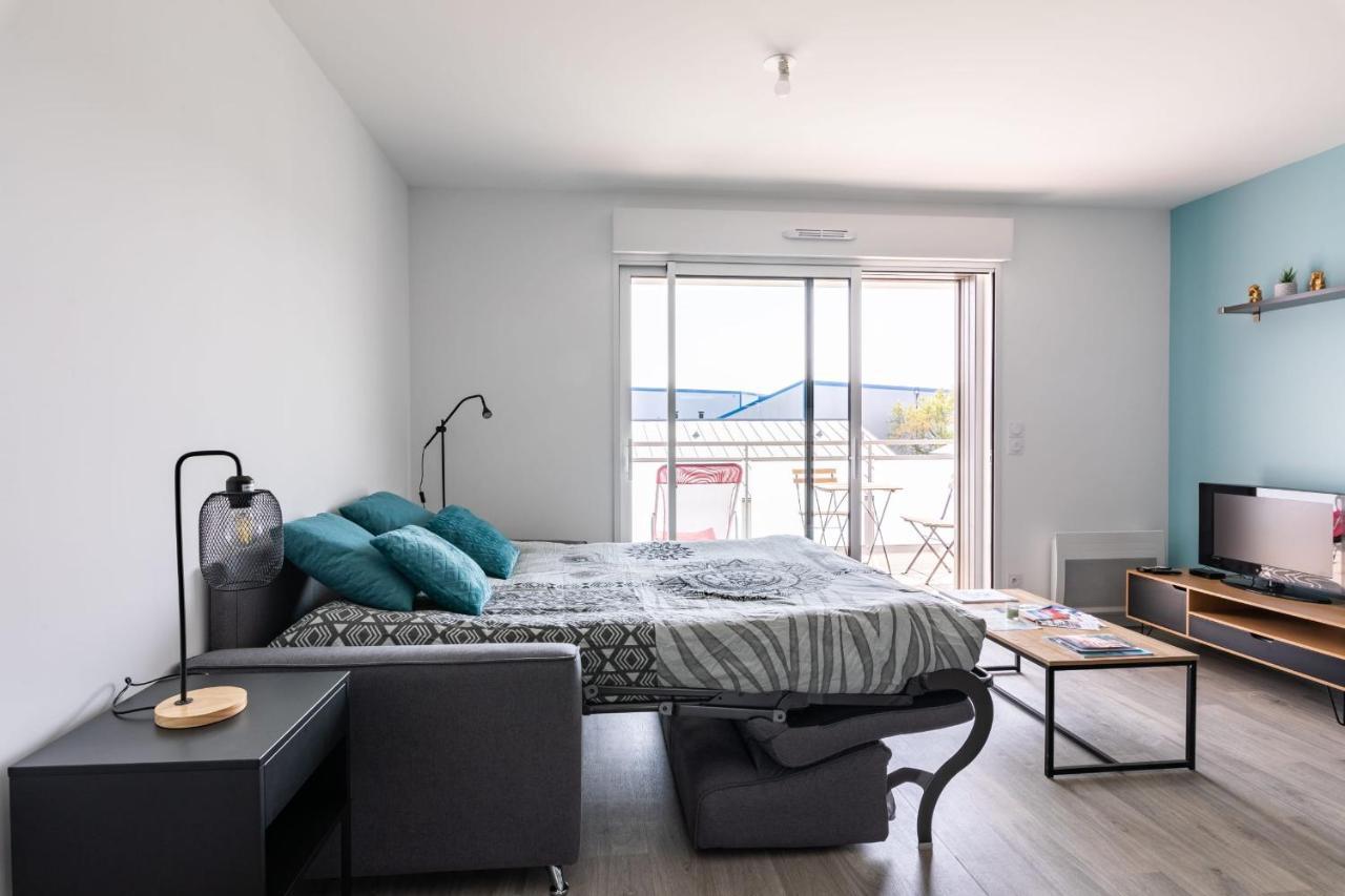 Апартаменты L'Ecume - Studio Moderne Avec Grand Balcon Et Place De Parking Динар Экстерьер фото
