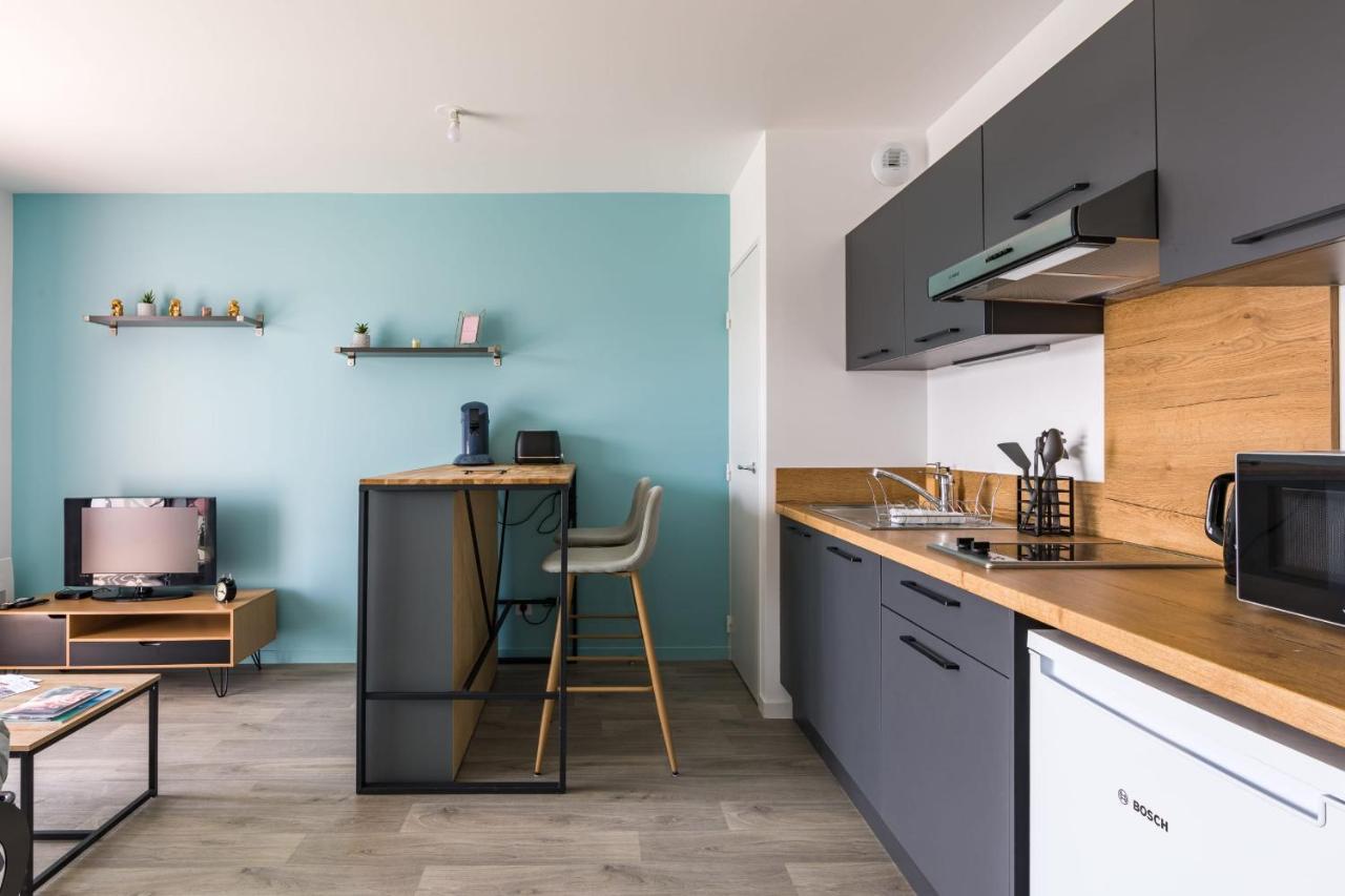 Апартаменты L'Ecume - Studio Moderne Avec Grand Balcon Et Place De Parking Динар Экстерьер фото