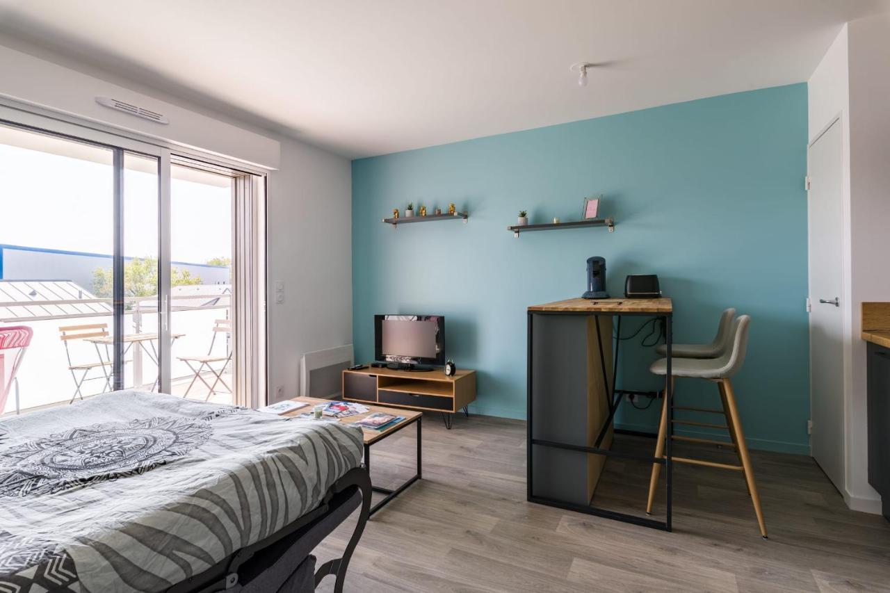 Апартаменты L'Ecume - Studio Moderne Avec Grand Balcon Et Place De Parking Динар Экстерьер фото